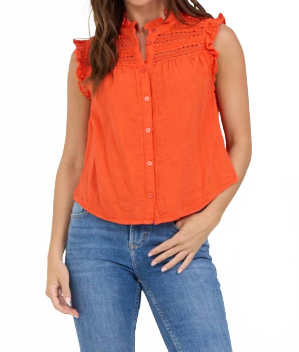 NEW DEAR JOHN DENIM janeca tank top in grenadine